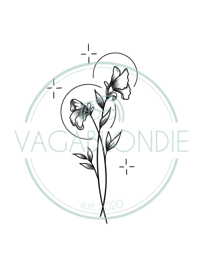 April Birth Flower - Sweet Pea – VagaBlondie